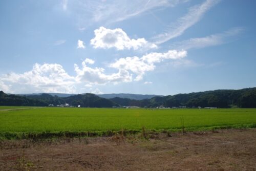 会津若松7月の空