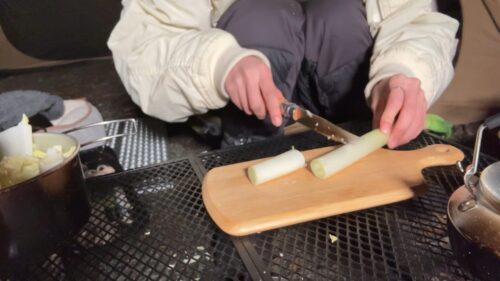たまキャンプのオピネルナイフ
