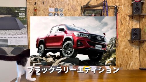 あちりつキャンプが乗っていたハイラックスブラックラリーエディション