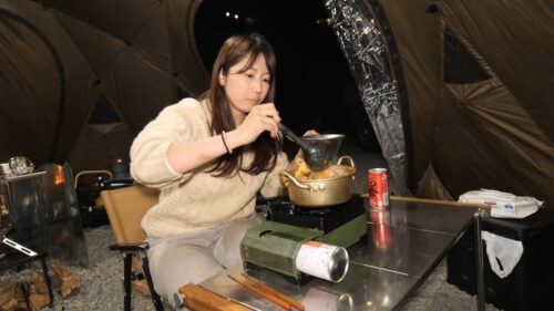 タフまるJrで調理するぴときゃんぷ